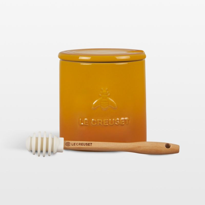 Le Creuset Honey Pot with Dipper + Reviews | Crate & Barrel | Crate & Barrel
