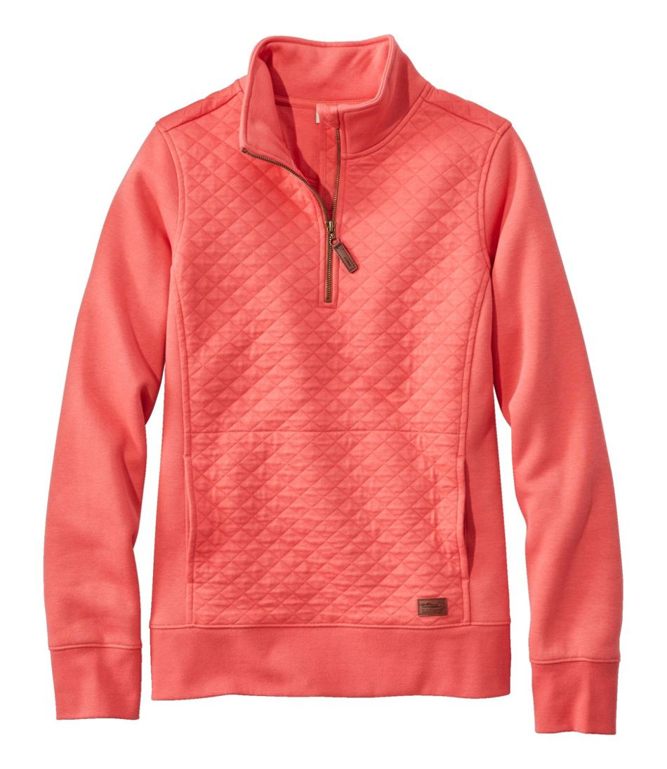 Women's Quilted Quarter-Zip Pullover | L.L. Bean
