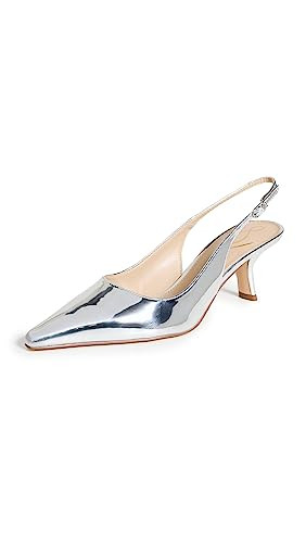 Sam Edelman Bianka Sling Pump Soft Silver 10.5 Medium | Amazon (US)