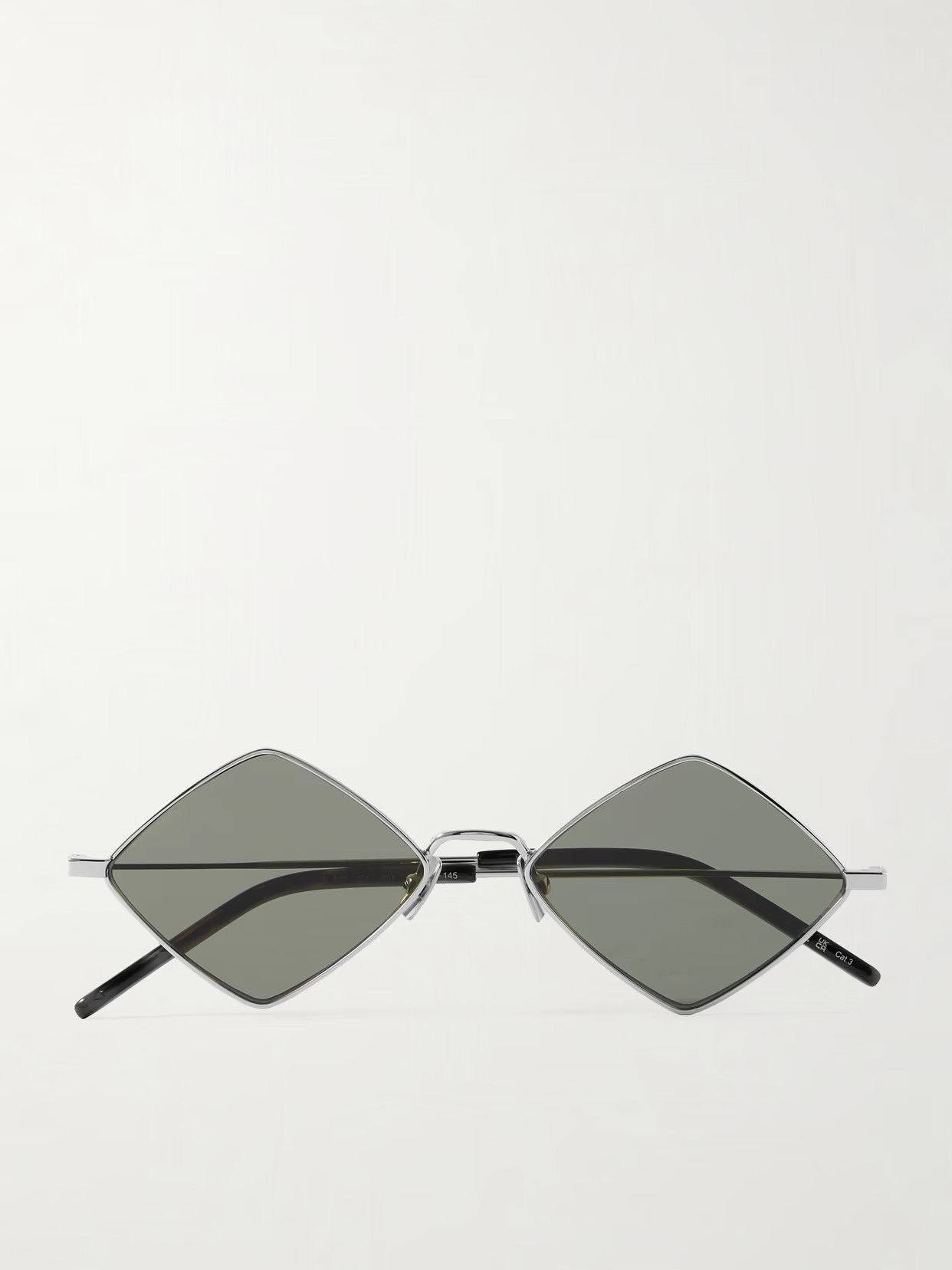 SAINT LAURENT EYEWEAR - Lisa Square-frame Metal Sunglasses - Silver | NET-A-PORTER (US)