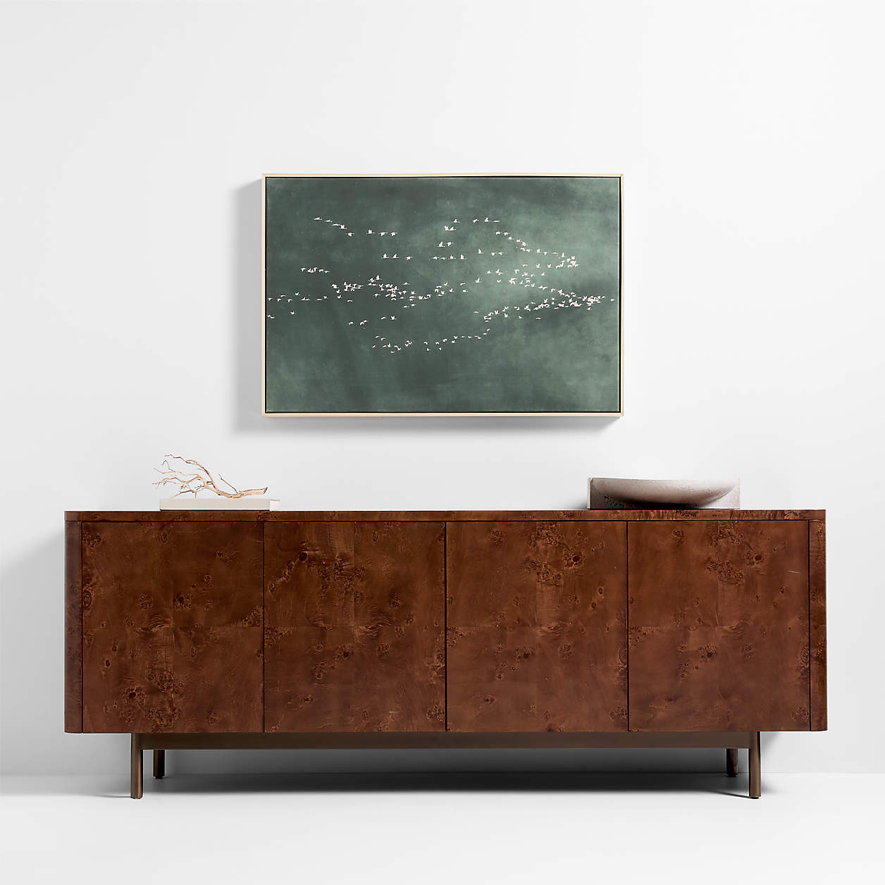 "Heading South" Green Canvas 41"x28" Wall Art Print + Reviews | Crate & Barrel | Crate & Barrel