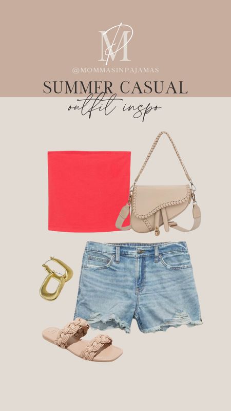 Aerie sale ends 5/2, so I would definitely pick up a pair of these stretchy denim shorts! I picked mine up in a size M. This double layer tube top from Old Navy is bigger bust friendly!! summer outfit, vacation look, cookout look, bigger bust summer tops

#LTKsalealert #LTKSeasonal #LTKstyletip