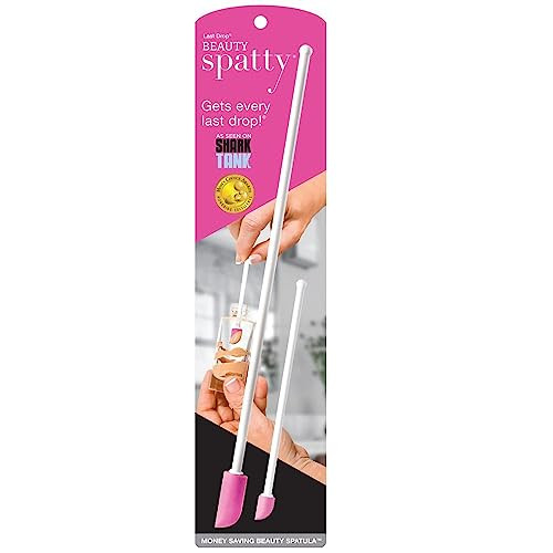 Spatty Daddy Makeup Spatula Set (6 and 12 Inch Pink) Shark Tank Mom Made to Scrape Last Drop of Beauty Products, Foundation, Good Gifts for Women, Teen, Grandma, Mom Stocking Stuffers Under 10 Dollars | Amazon (US)