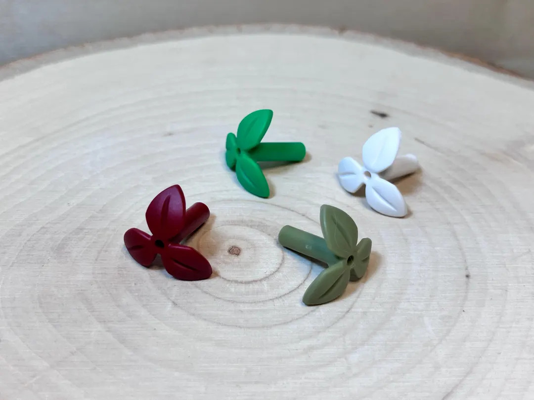 10-Pack Plant Stem with 3 Leaves and Bottom Pin - Genuine LEGO® Nature | Etsy (US)