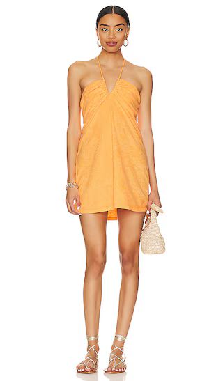Outgoing Mini Dress in Orange Terry | Revolve Clothing (Global)