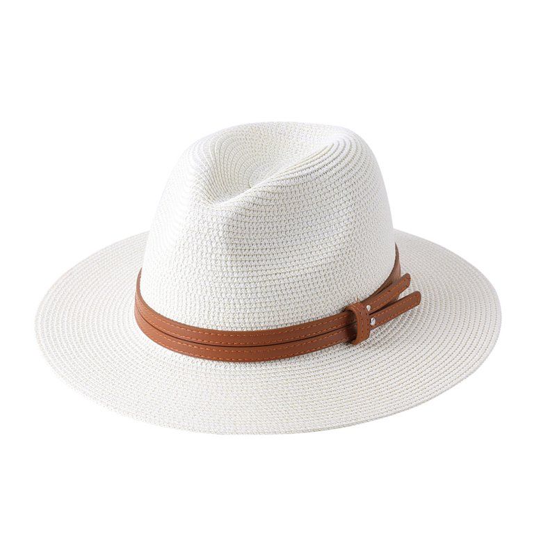 Men Women Travel Hiking Foldable Lightweight Sun Cap Straw Hat Panama Style | Walmart (US)