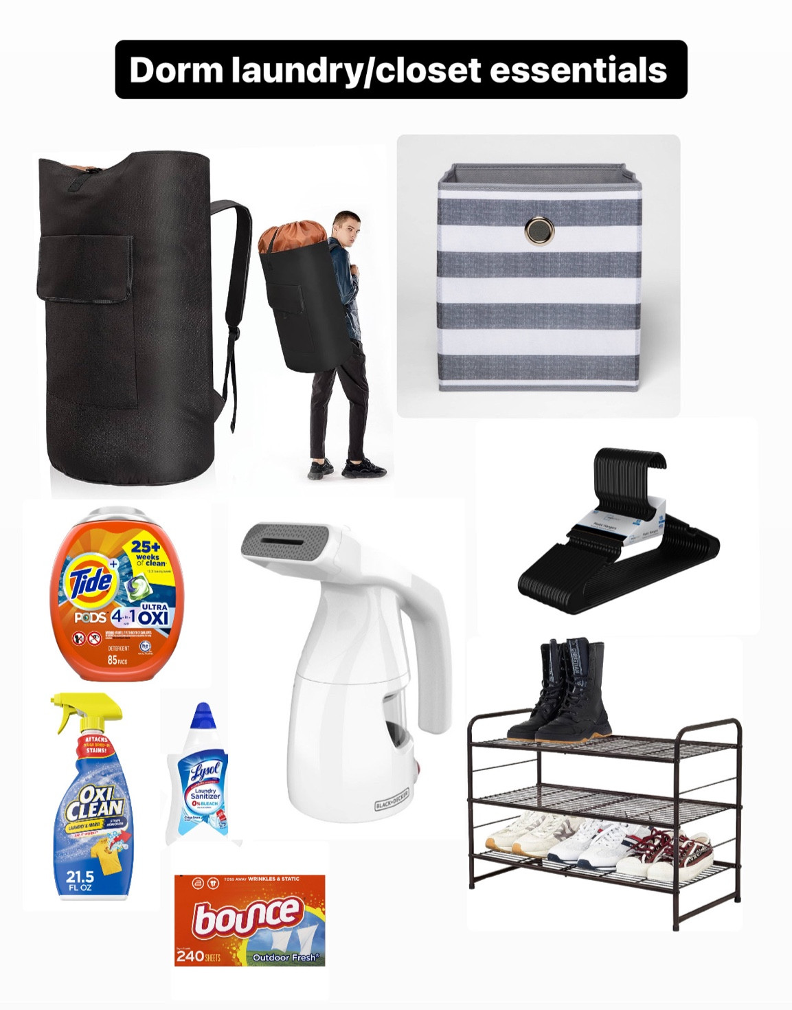 Dorm laundry/closet essentials 

#LTKBacktoSchool #LTKhome