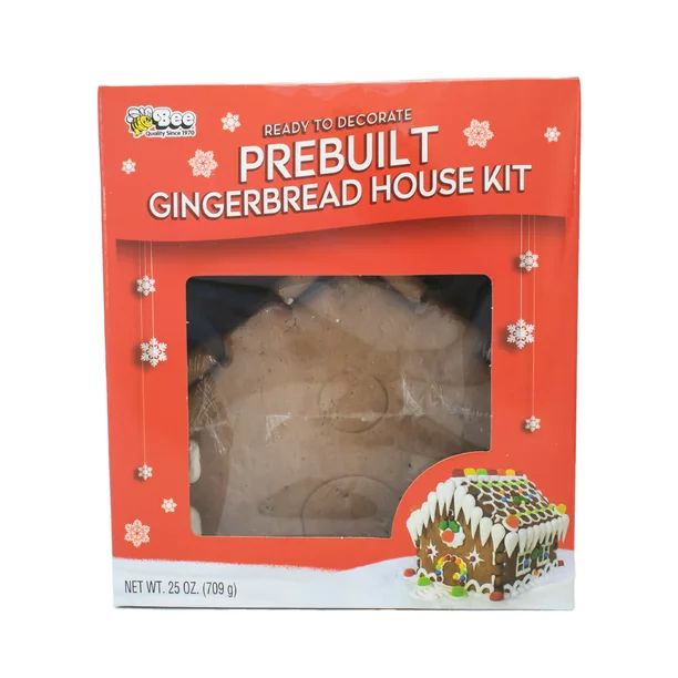 Christmas Bee Pre-Built Gingerbread House Kit - Walmart.com | Walmart (US)