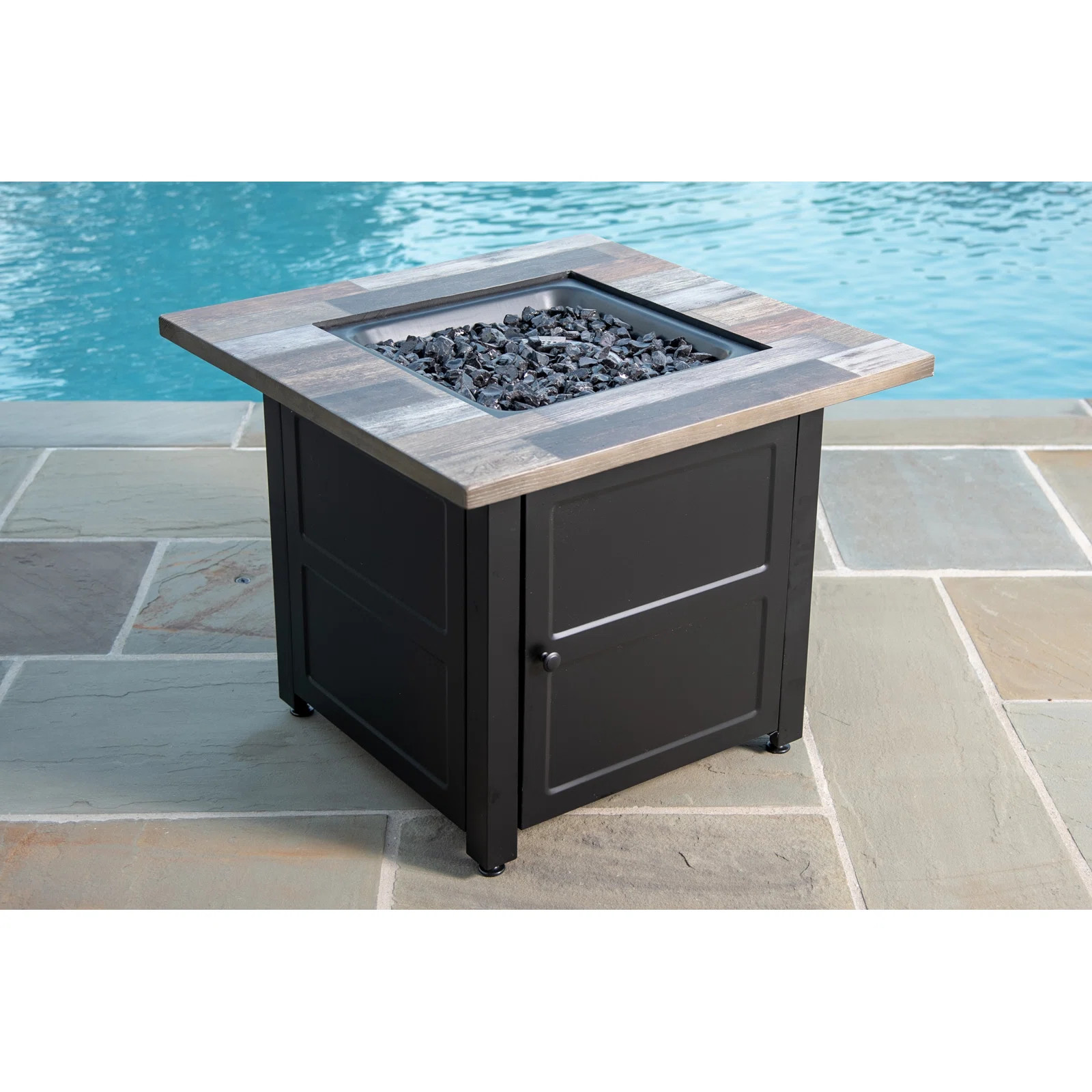 Cayden 25" H x 30" W Steel Propane Gas Fire Pit Table | Wayfair North America