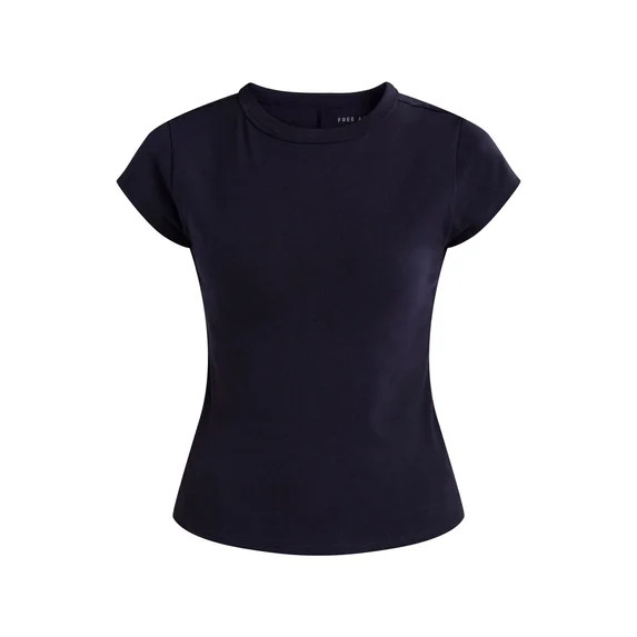 Free Assembly Women's and Women's Plus Cap Sleeve Tee, Sizes XS-4X | Walmart (US)