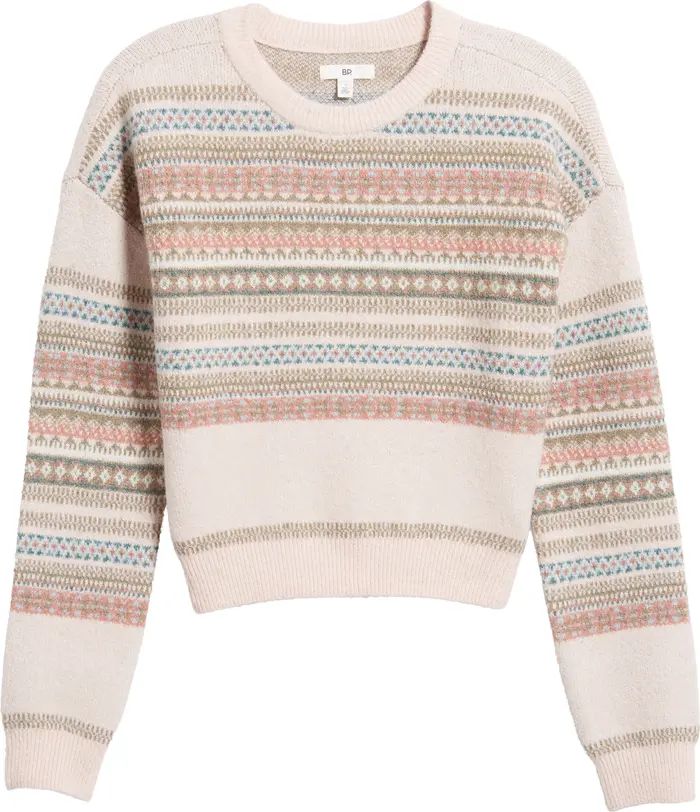 Texture Knit Crewneck Sweater | Nordstrom