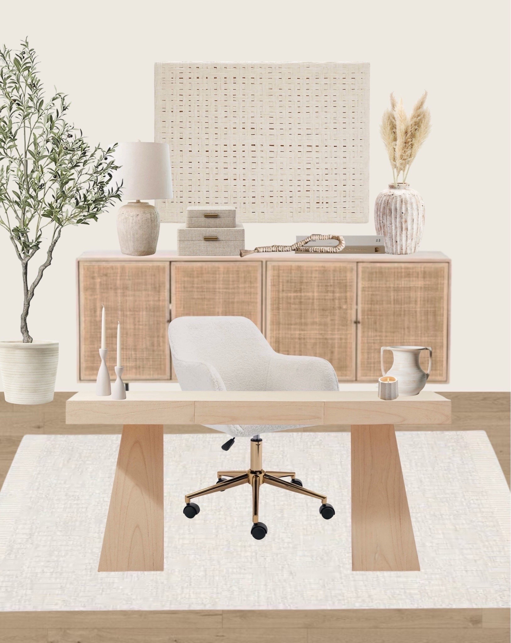 Home office mood board, home office decor, desk, office chair, office rug #office #homedecor #moodboard
5kog2

#LTKHome #LTKSaleAlert #LTKSeasonal