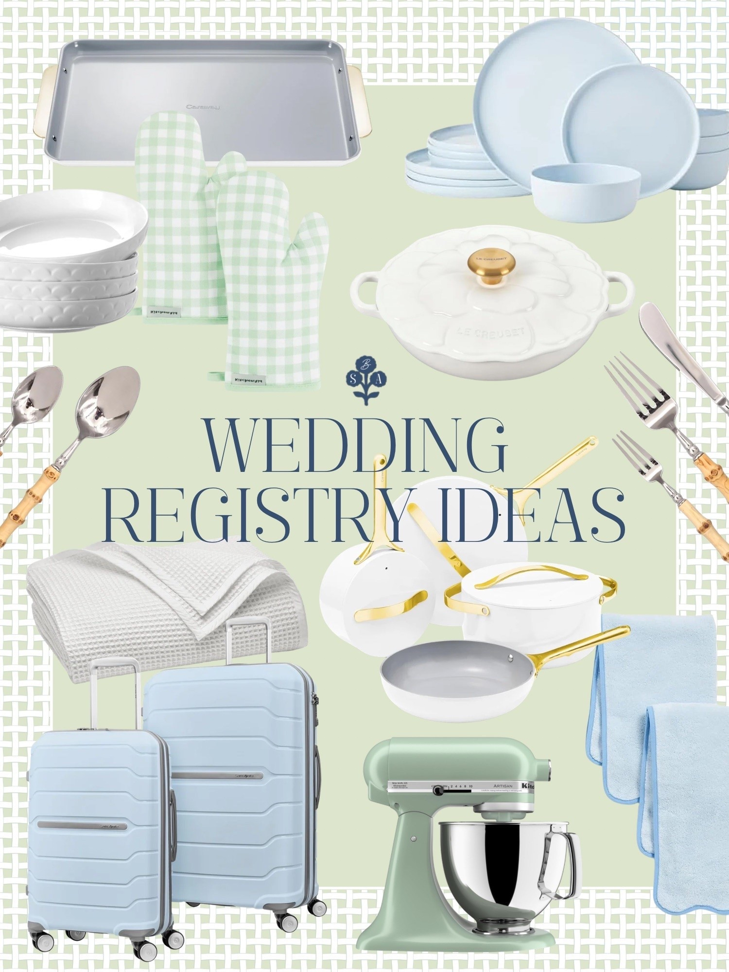 Looking for the perfect gifts for the newlyweds? These wedding registry ideas are both practical and stylish!

Classic style, Grandmillennial home, Grandmillennial wedding registry, Amazon wedding gifts, blue and green, classic gifts, practical gifts, wedding shower gifts, bridal shower gifts

#LTKHome #LTKWedding