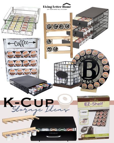 Coffee pods can be the hardest thing to keep organized and not look like a huge cluttered mess. Thankfully there are some really cute k cup organization products out there to help! Linking a few of my favorite k-cup storage ideas below. 

#LTKFind #LTKhome #LTKfamily