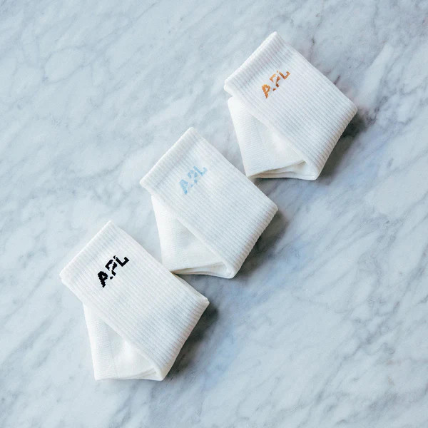 APL Lux Logo Sock – Ivory 3 Pack | APL