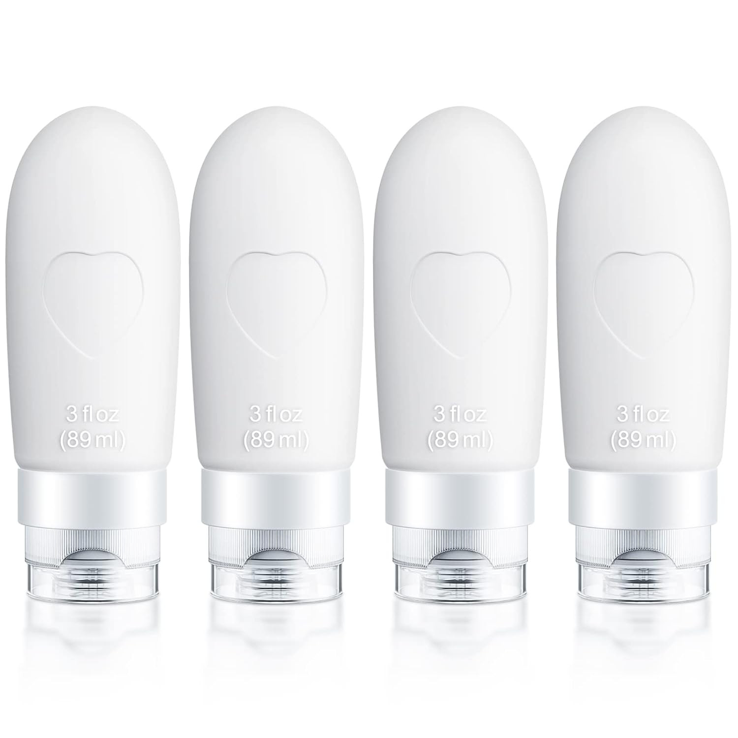 Oursunshine Silicone Travel Bottles for Toiletries: Leakproof Refillable Traveling Size Liquid Co... | Amazon (US)