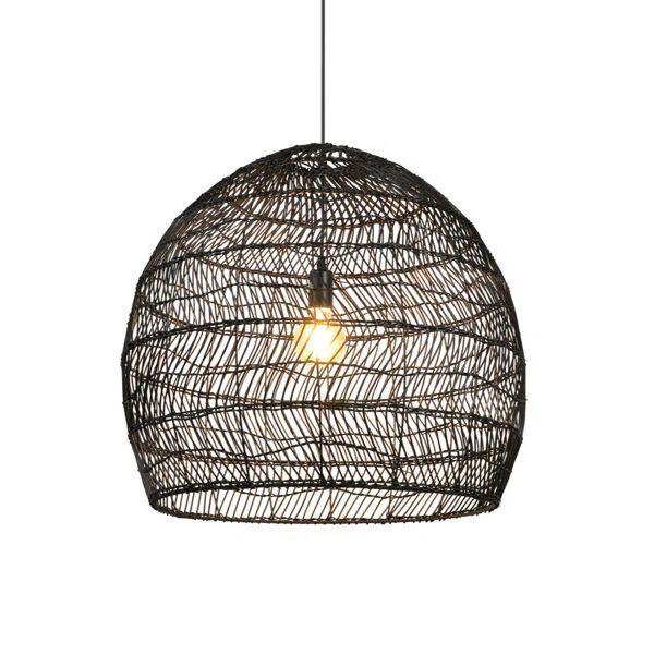 Walston 1 - Light Rattan Dome Pendant | Wayfair North America