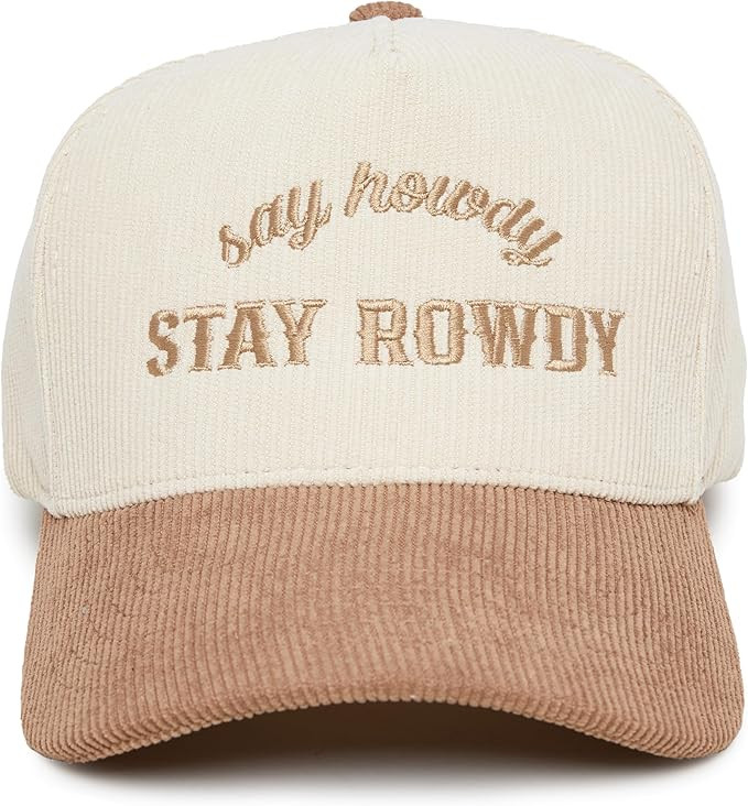 Funky Junque Two Tone Vintage Trucker Hats Men Women Corduroy Trendy Embroidered Baseball Cap Sna... | Amazon (US)