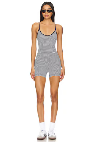 WellBeing + BeingWell StretchWell Dani Romper in Academy Navy Stripe from Revolve.com | Revolve Clothing (Global)