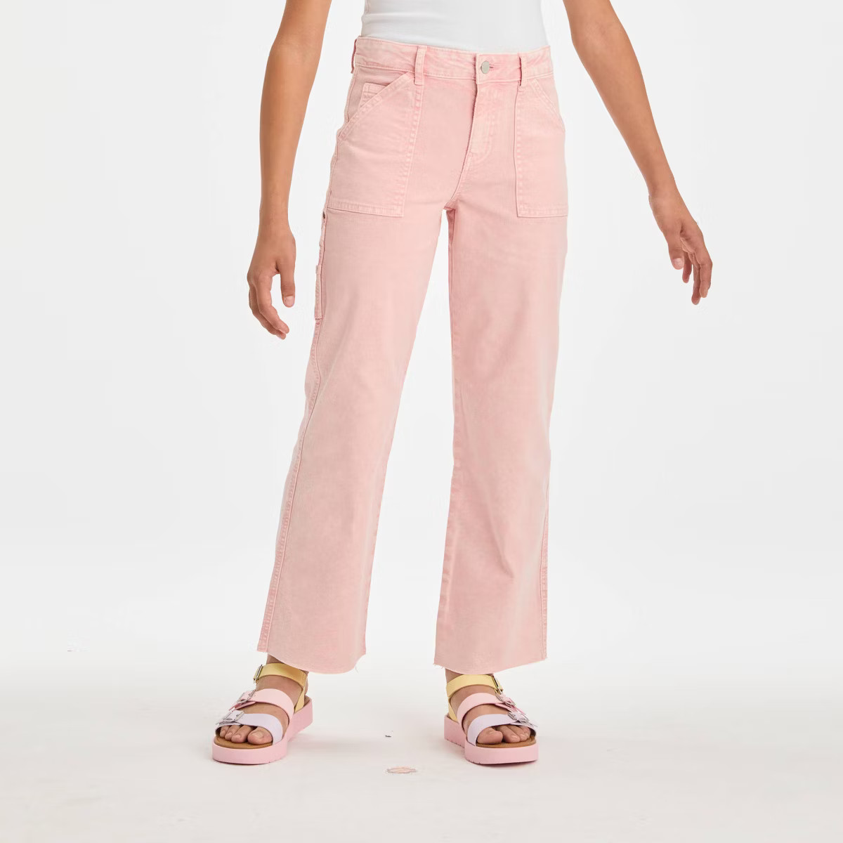 Girls' High-Rise Baggy Utility Carpenter Wide Leg Pants - art class™ | Target
