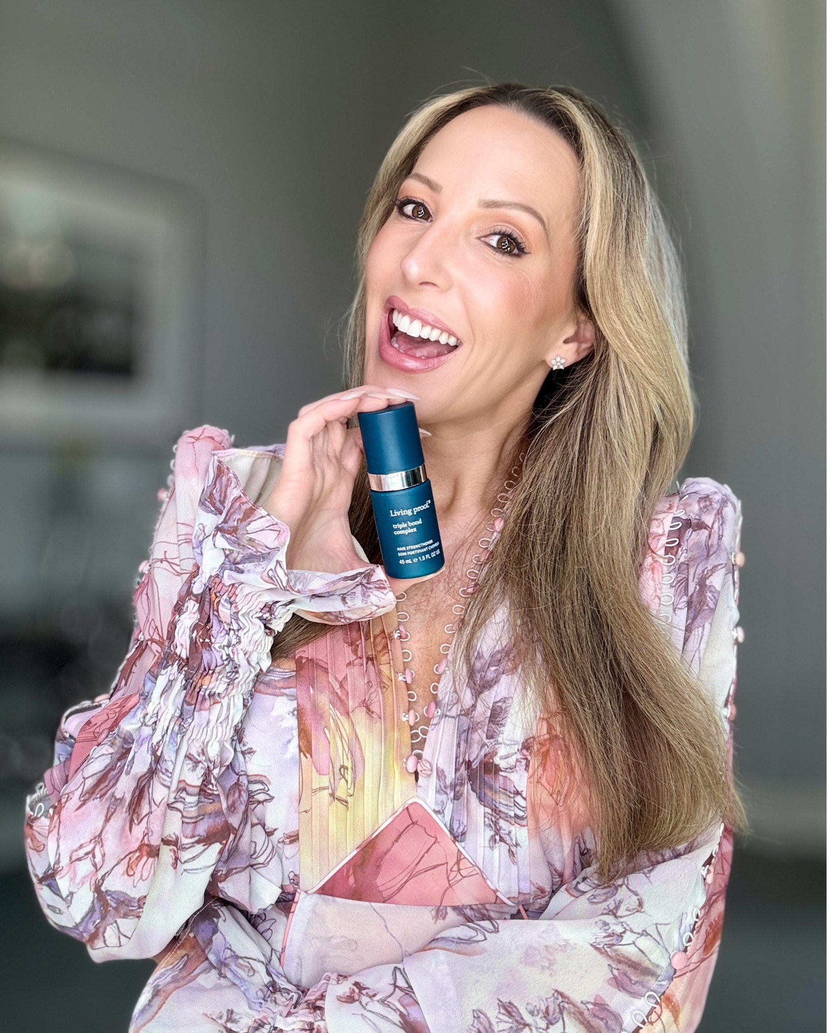 Some of my new hair care product finds include this Living Proof hair treatment which is a leave in hair repair treatment you use once a week to strengthen hair and rebuild the structure of your hair. It also protects hair from heat styling up to 450F. #haircare #livingproof #strongerhair #hairtreatment 

#LTKFindsUnder50 #LTKBeauty #LTKFindsUnder100