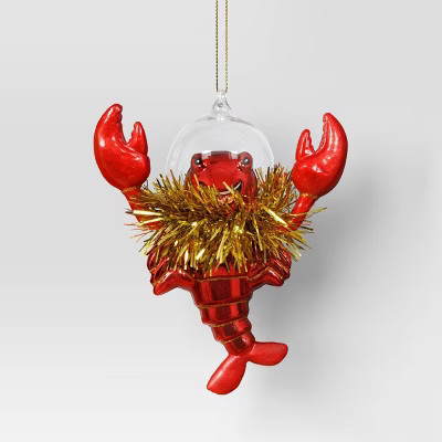 Christmas Lobster with Tinsel Collar Ornament - Wondershop™ | Target