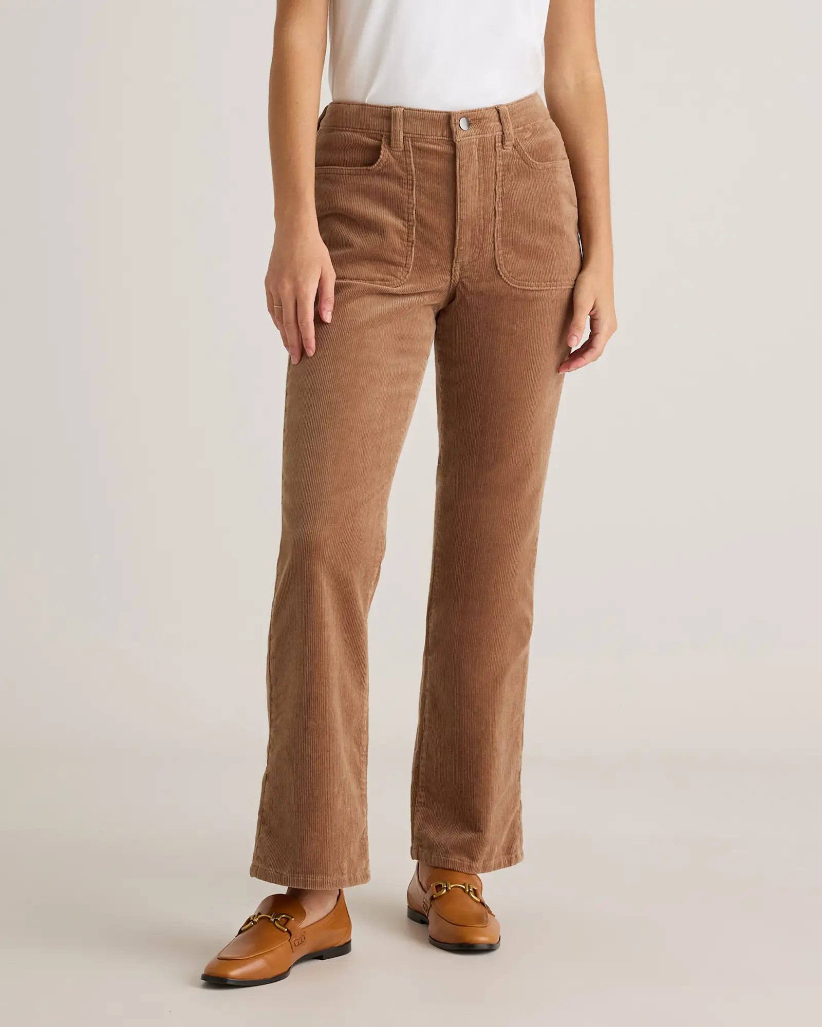 Organic Stretch Corduroy Flare Pants | Quince