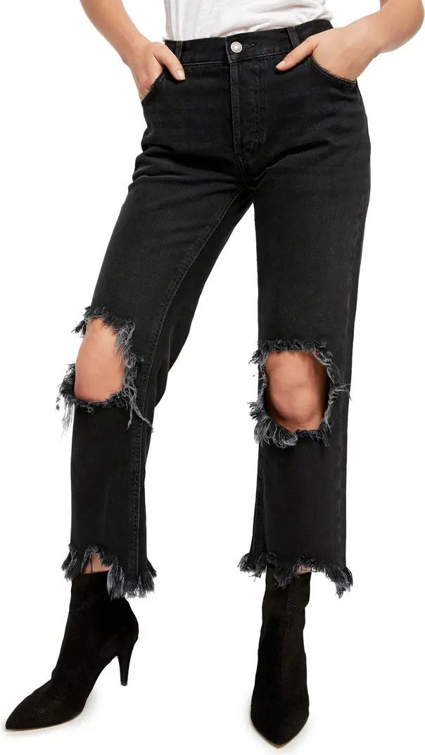 We the Free Maggie Distressed Straight Leg Jeans | Nordstrom Rack