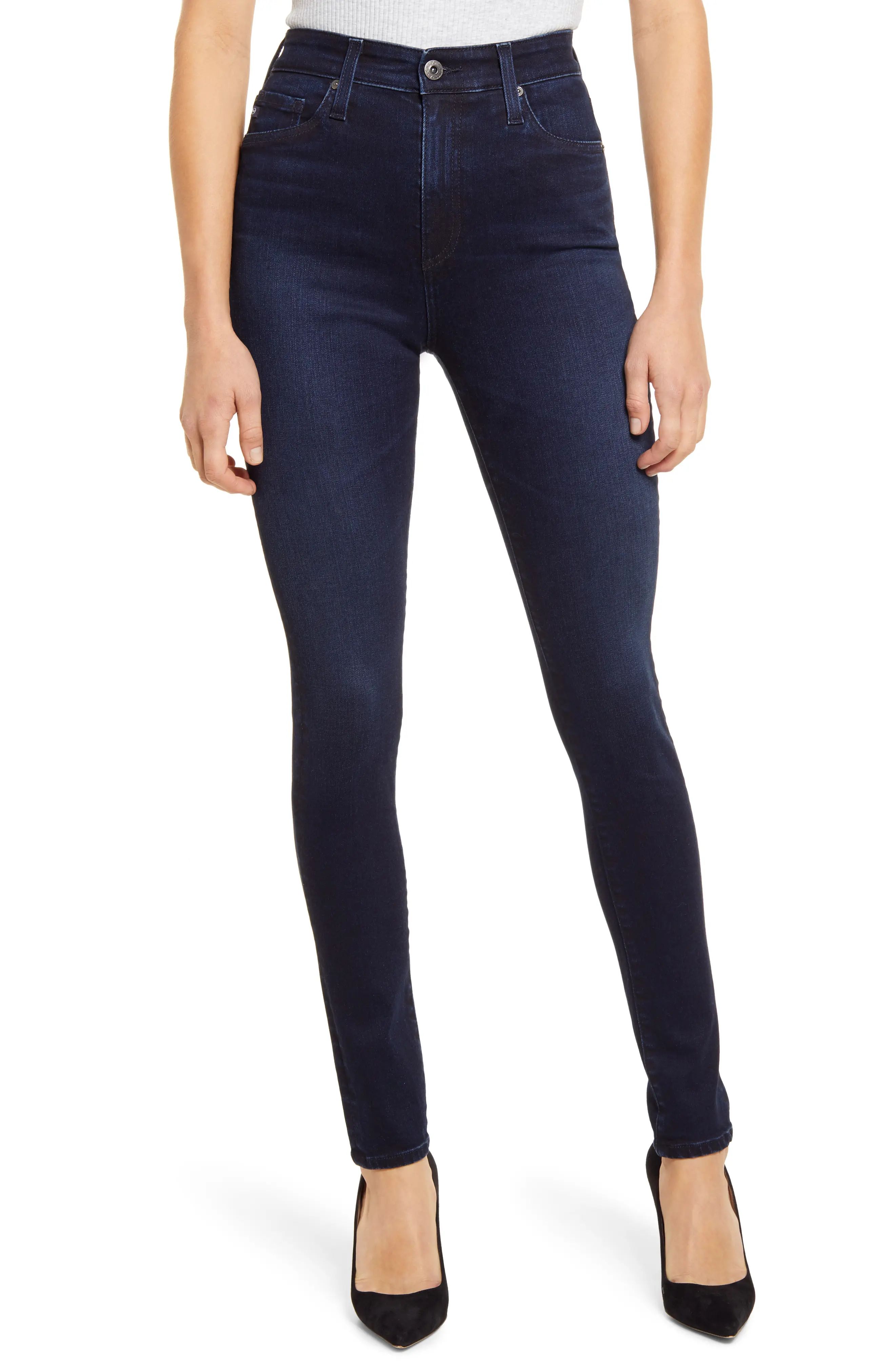 Women's Ag Mila High Waist Skinny Jeans, Size 24 - Blue | Nordstrom