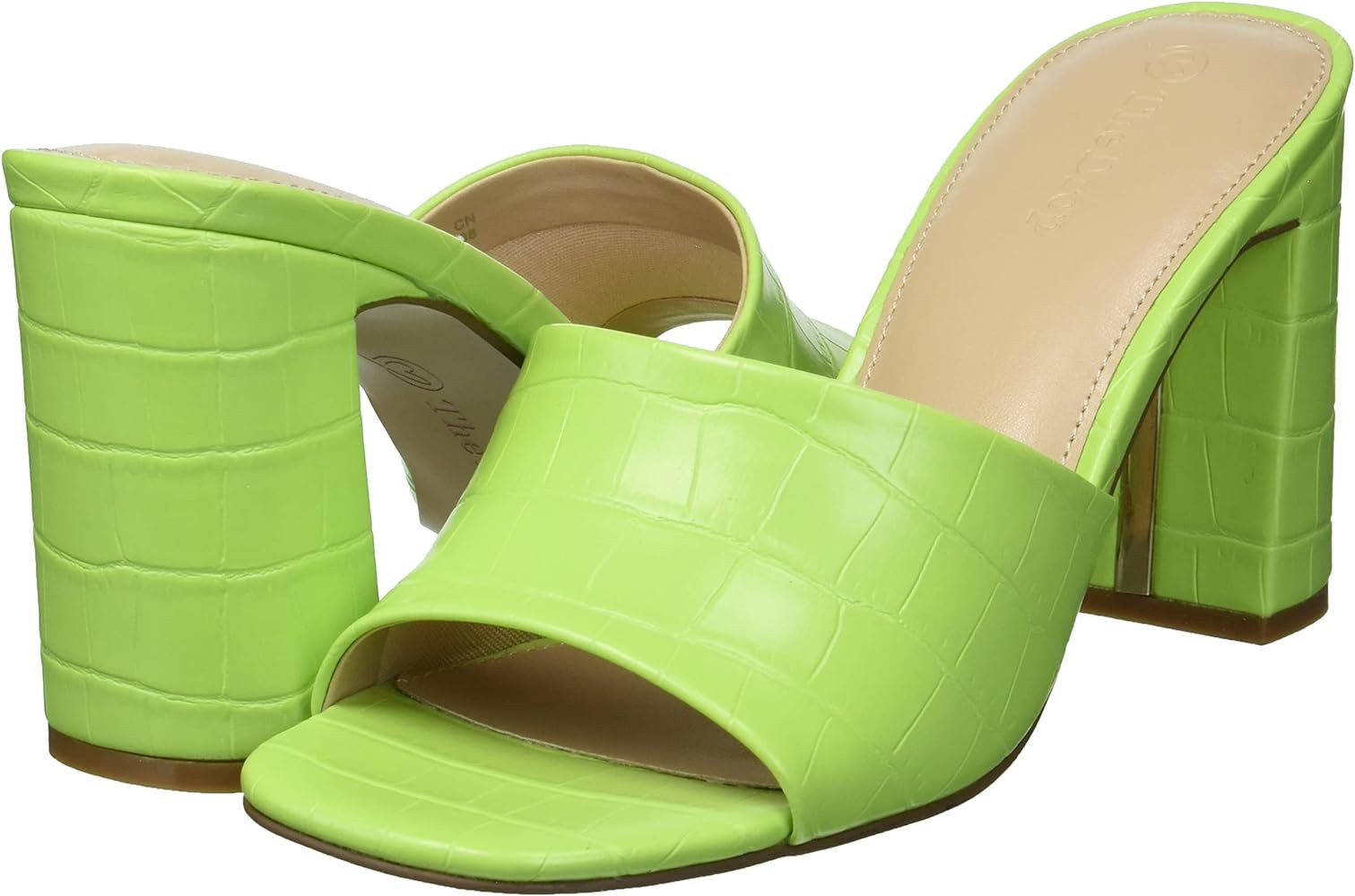 The Drop Women's Pattie High Block Heeled Mule Sandal | Amazon (US)