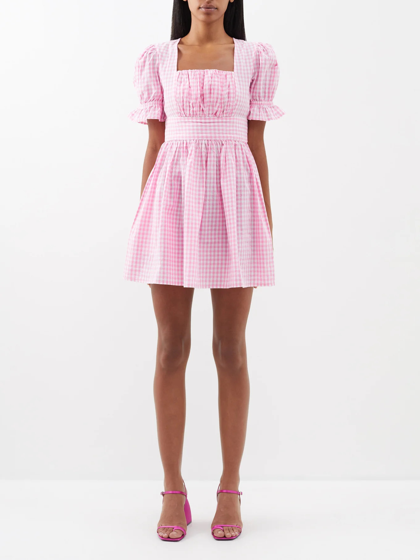 Popham gingham-print cotton mini dress | Matches (UK)