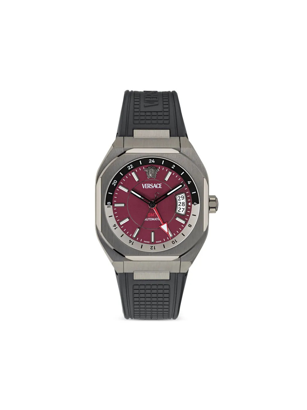 VersaceSteel GMT Octagonal 48mm | Farfetch (BR)