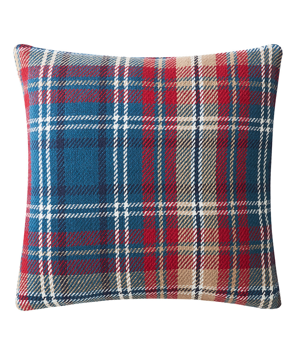 Blue Plaid Throw Pillow | Zulily