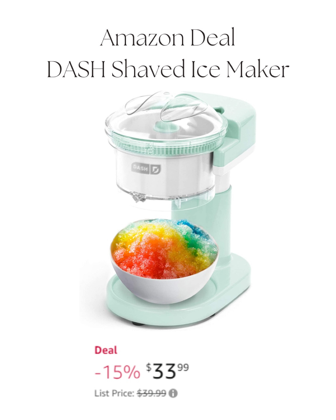 Dash Shaved Ice Maker