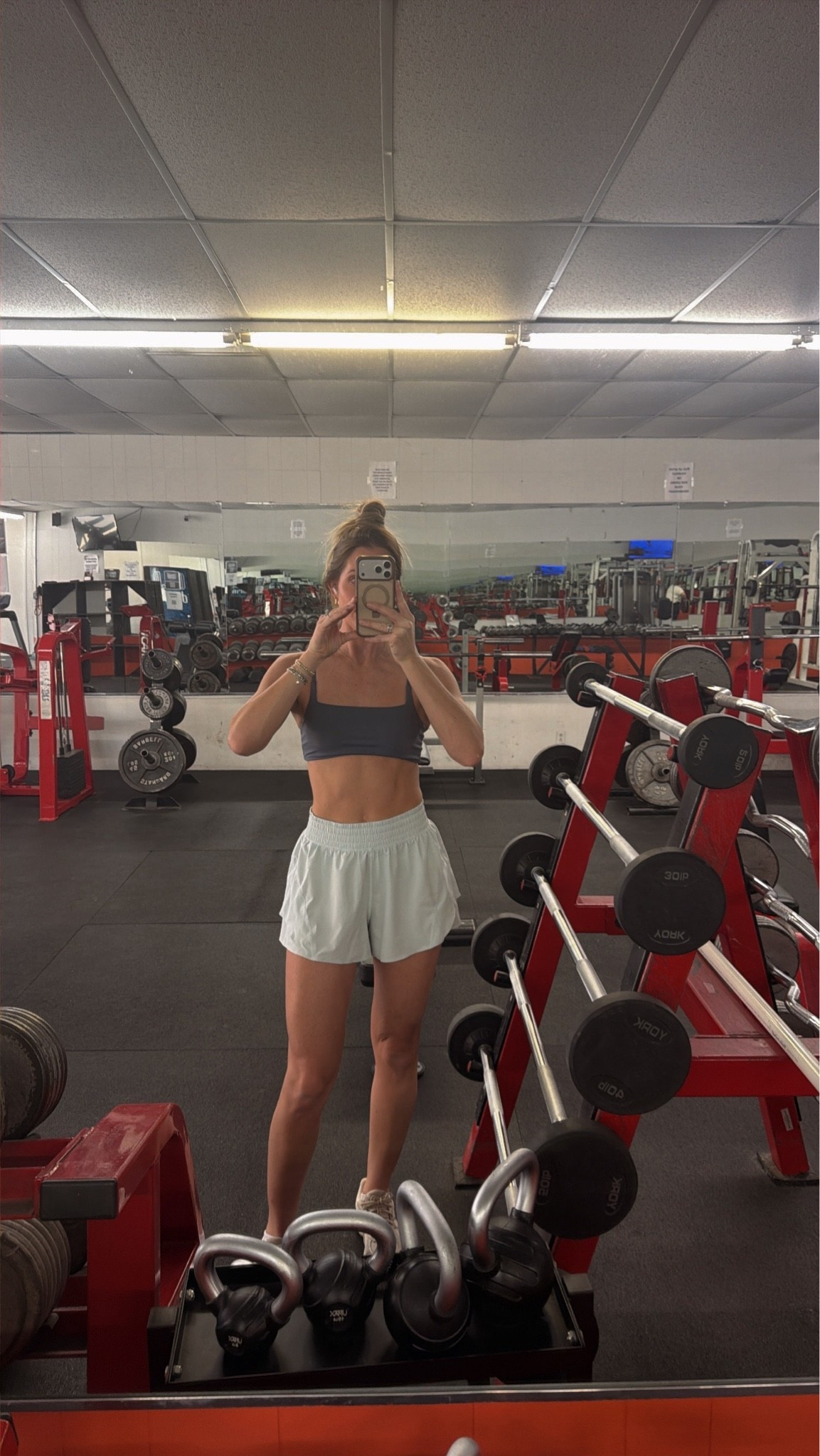 Workout ootd✨ small sports bra, small
shorts! Several colors on sale! 

#amazon #lululemon

#LTKfitnessgoals #LTKootd #LTKActive