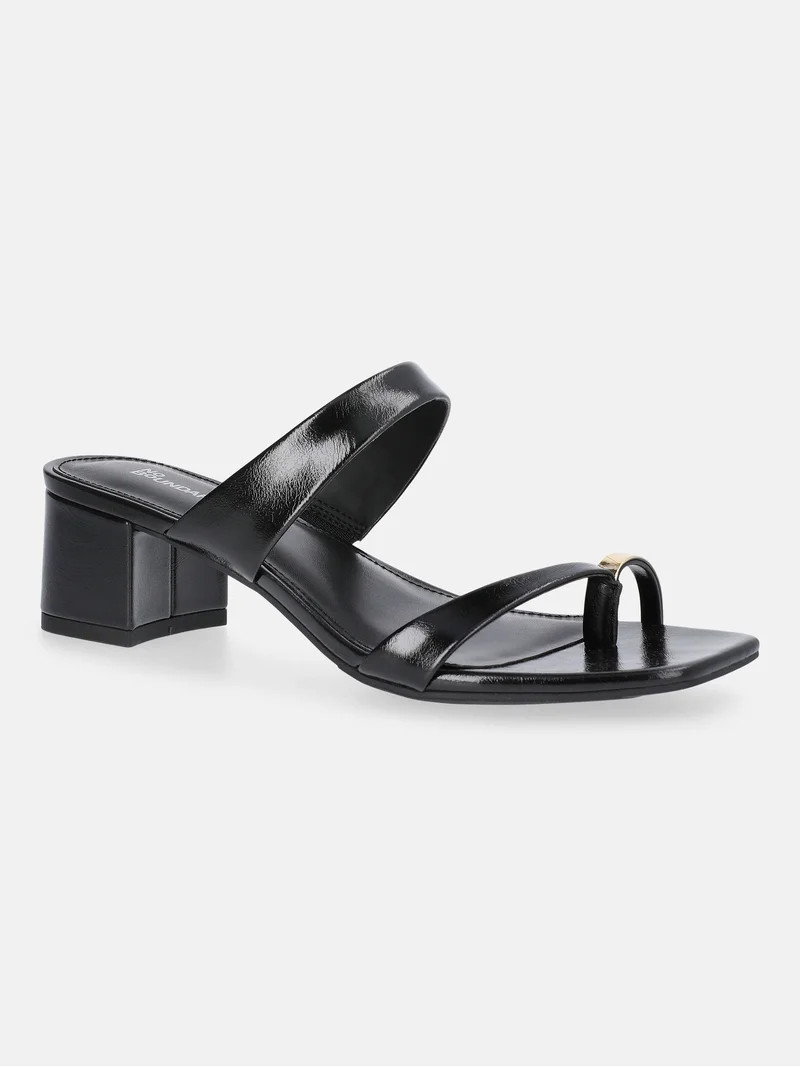No Boundaries Embellished Toe Ring Sandals, Women's | Walmart (US)
