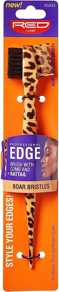 Red by Kiss Professional Edge Brush with Comb and Rattail, 100% Boar Bristles | Amazon (US)