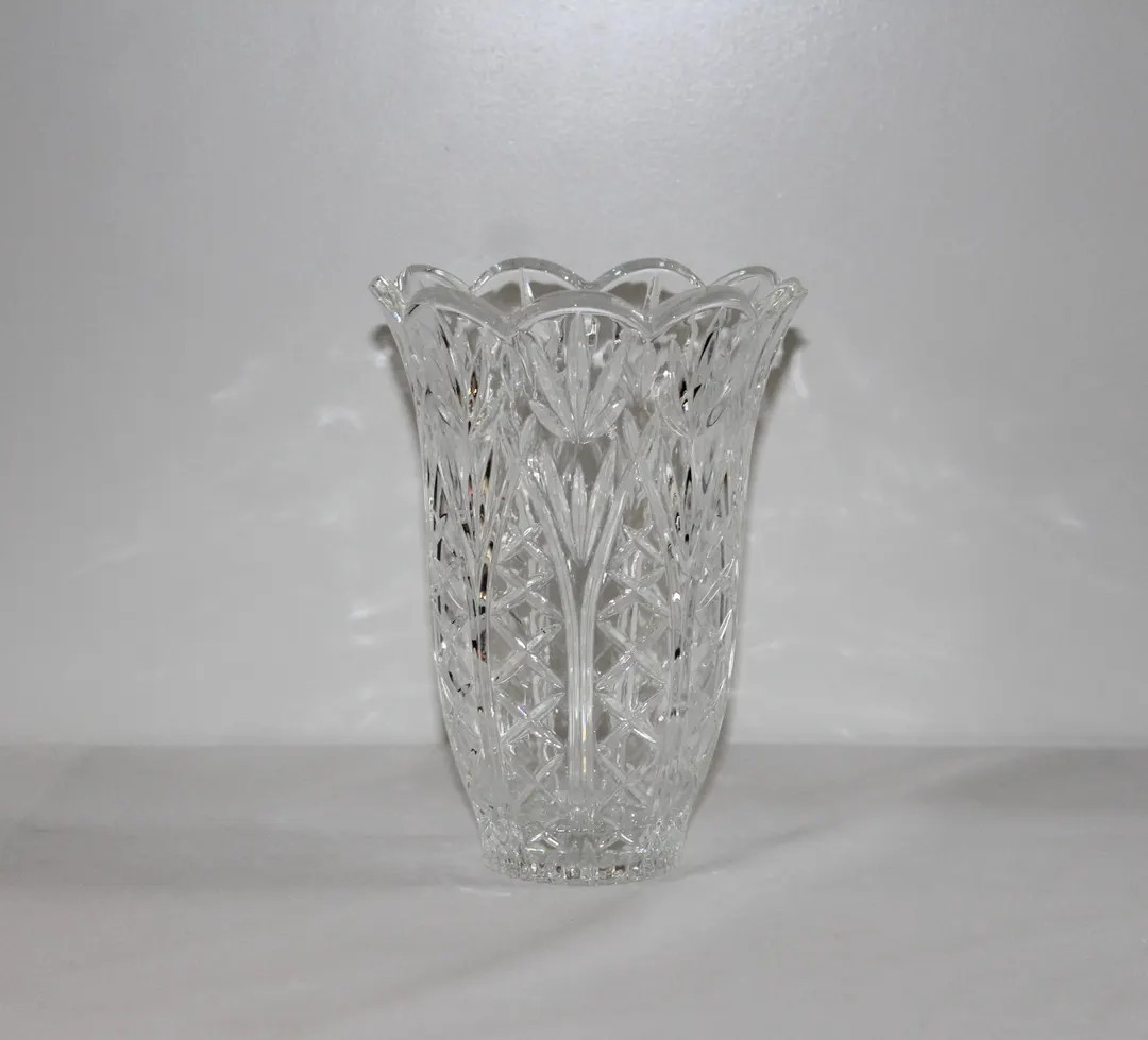 Fifth Avenue Lexington Pattern 24% Lead Crystal Vase Scalloped Edge VTG Circa 1990s - Etsy | Etsy (US)