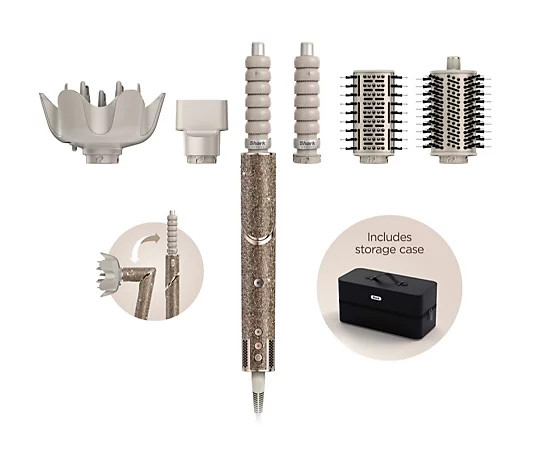 Outlet Shark FlexStyle Sparkle Gold Diamond Air Styler & Dryer - QVC UK | QVC UK