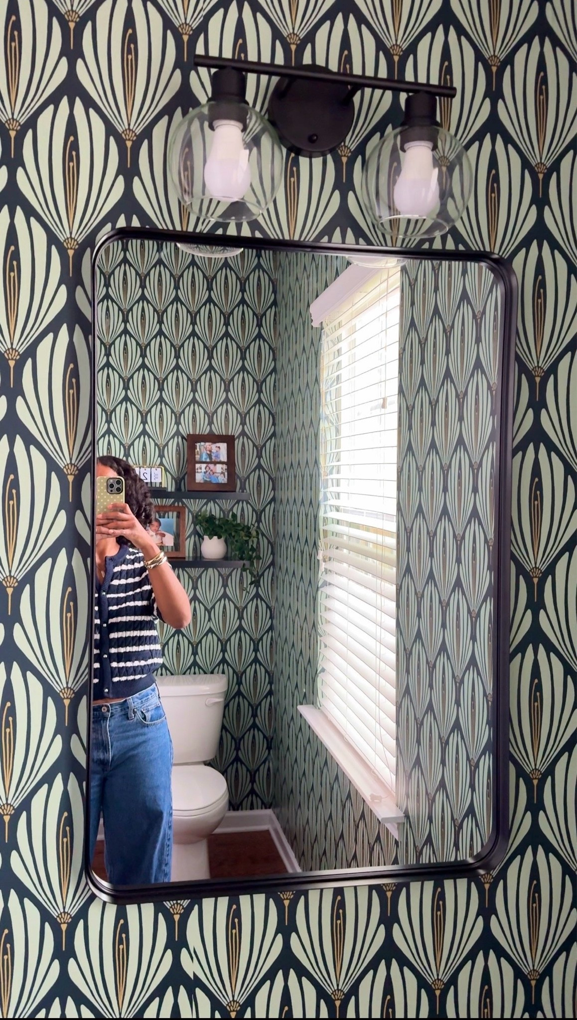New powder room wallpaper! ✨

#LTKdayinmylife #LTKgrwm #LTKHome