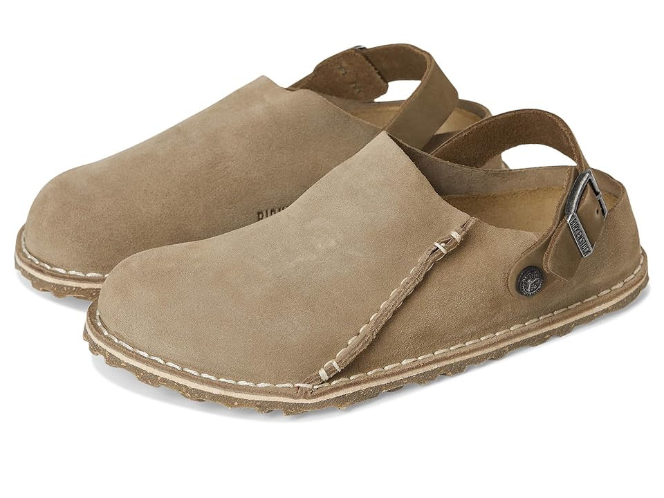 Birkenstock Lutry 365 - Suede (Women) Women's Clog Shoes Gray Taupe : EU 36 (US Women's 5-5.5) Narrow | Zappos