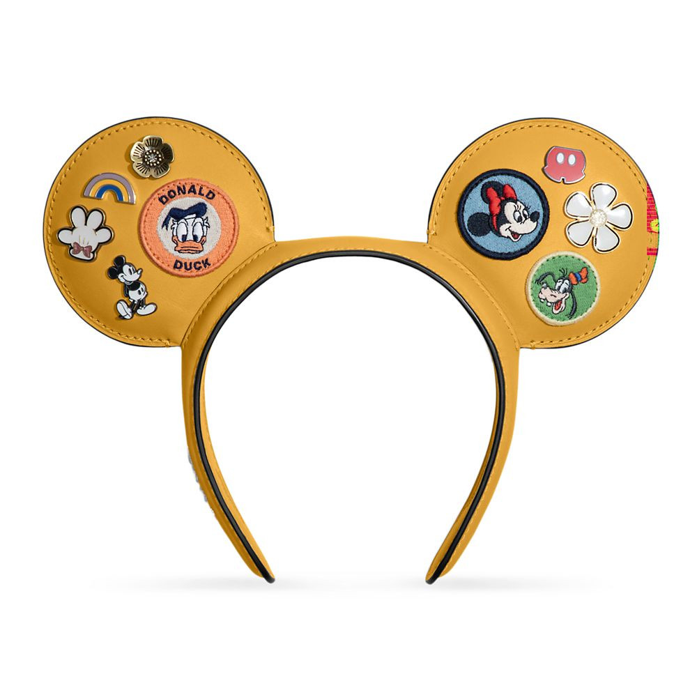 Mickey Mouse and Friends Leather Ear Headband for Adults by COACH – Disneyland Paris | Disney Store