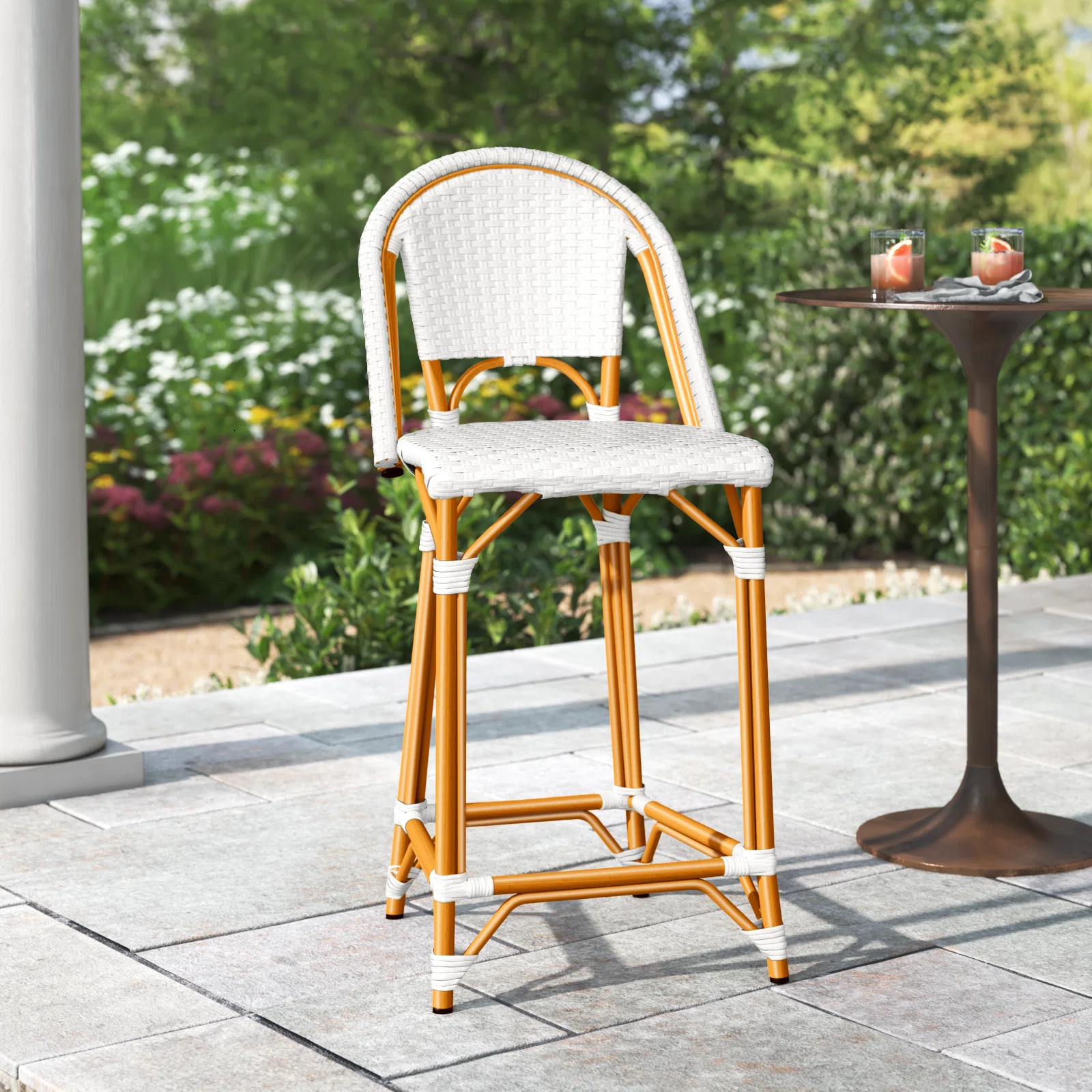 Kesa California 25" Patio Counter Stool | Wayfair North America