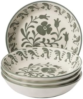 2-Time Oprah’s Favorite Things - Valencia Flor 4 Piece Dinner Bowl Set, 8” Stoneware Pasta Bo... | Amazon (US)