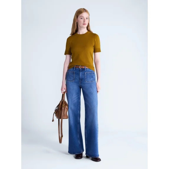 Free Assembly Women's Hr Patch Pocket Jn, Sizes 0-18 | Walmart (US)