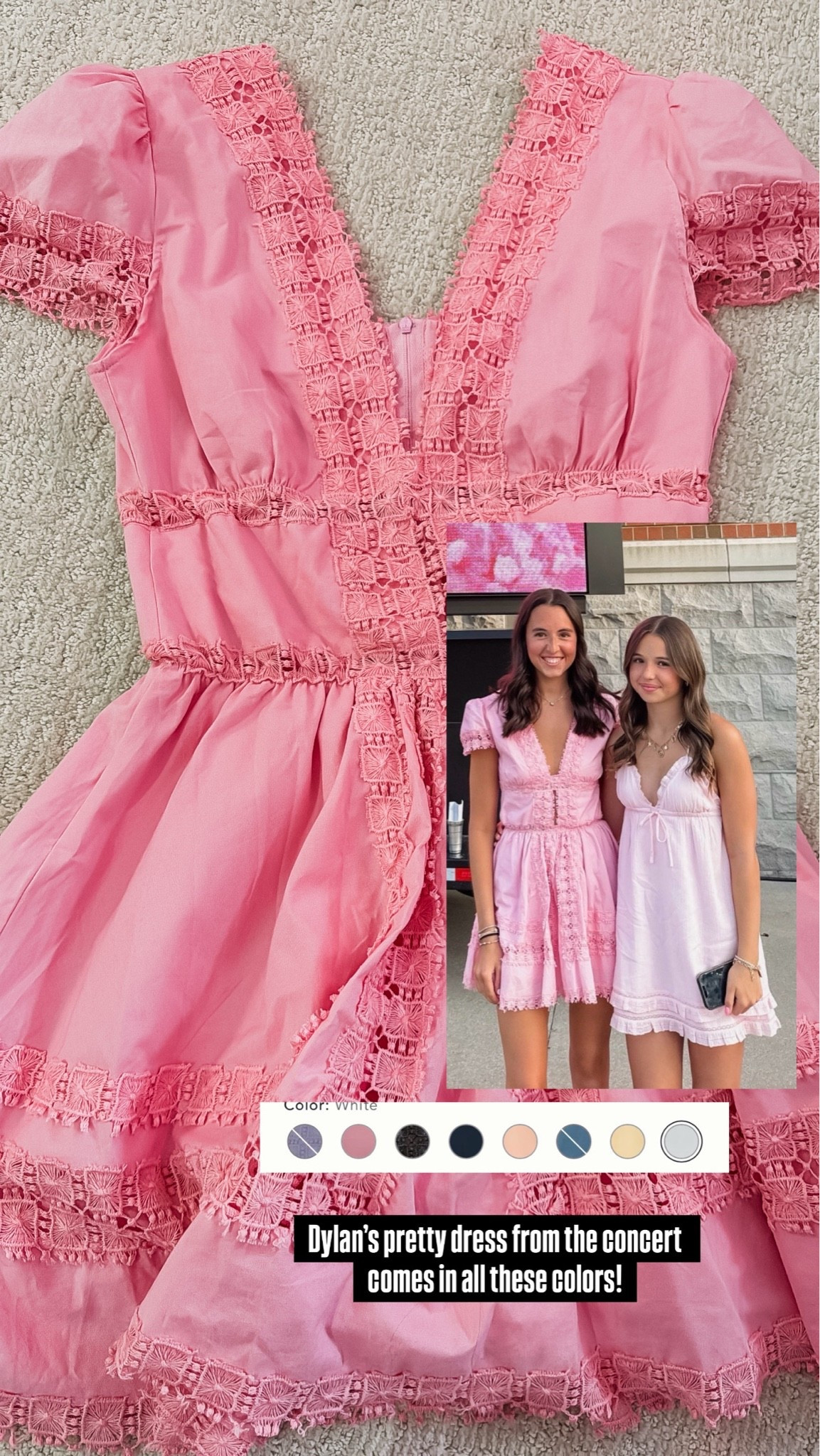 The details on this dress are really pretty. 
Size XS. 
I’ve worn this dress before too and the fit is great. 
Drew’s dress- XS

#LTKSeasonal