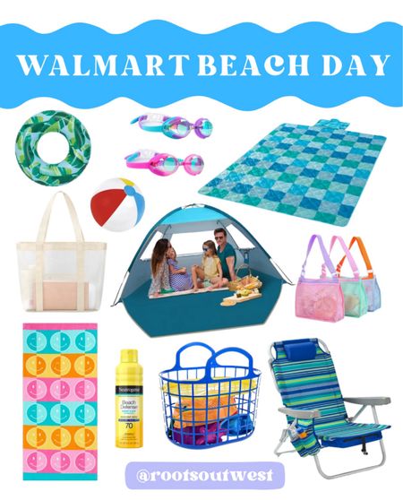 Walmart beach day! Everything you need for a day at the beach or pool  

#LTKFindsUnder50 #LTKSeasonal #LTKSwim