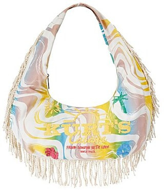 Kurt Geiger London Kurt's Cabana Large Hobo Fringe Bag - Yellow Multi | Dillard's