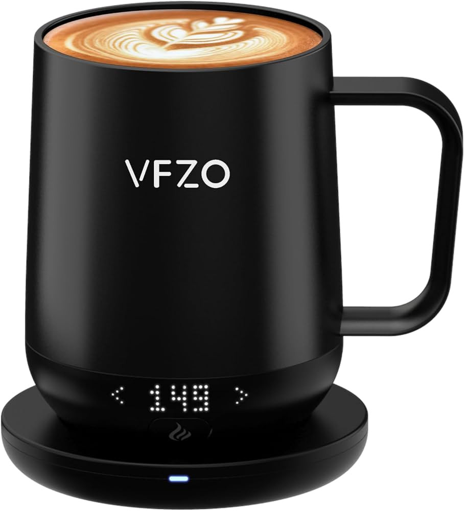 Smart Mug,Self heating,Temperature-Controlled, Self-Heating Coffee Mug.LED real-time temperature ... | Amazon (US)