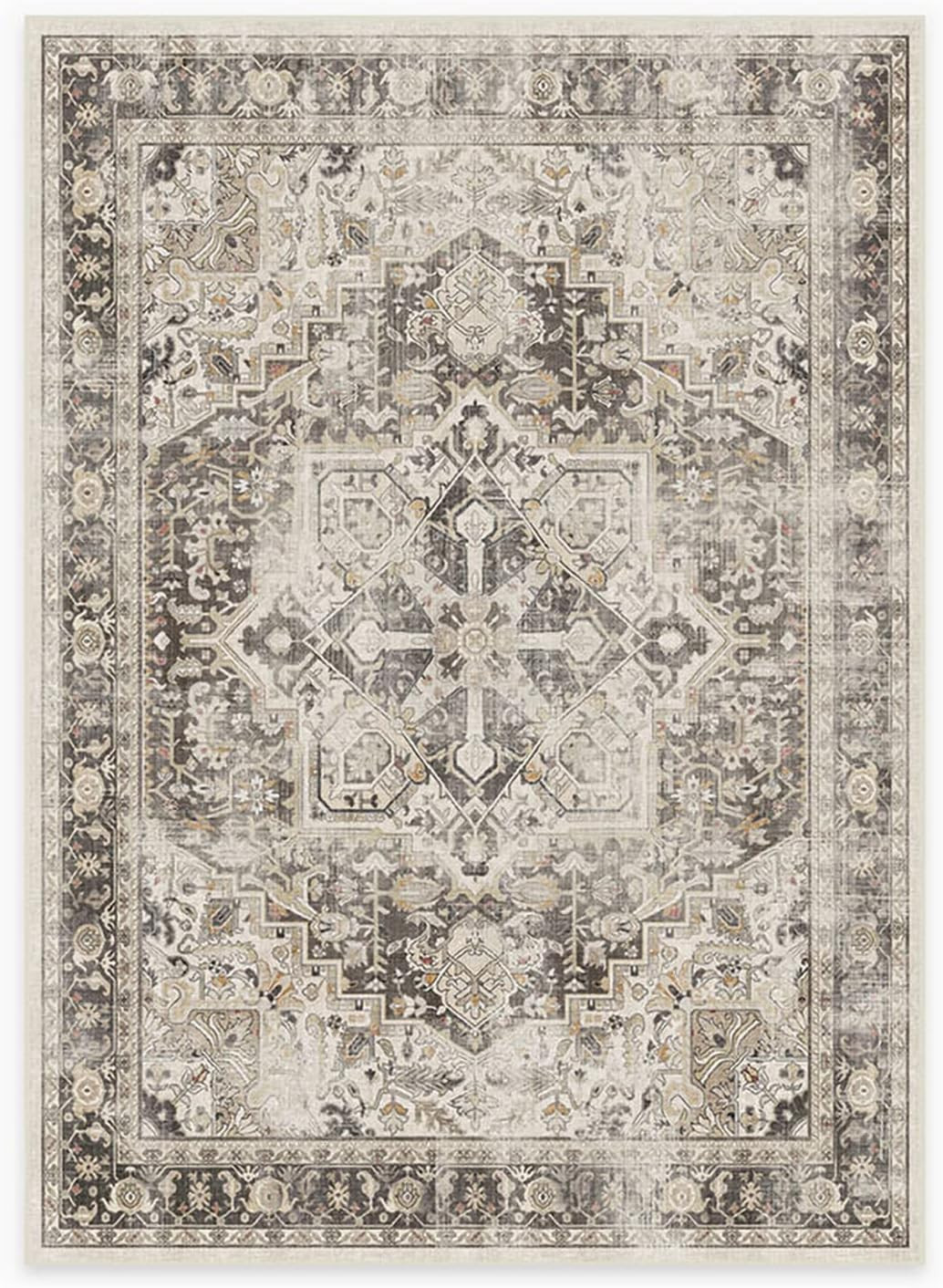 Ruggable Kamran Washable Rug - Perfect Vintage Area Rug for Living Room Bedroom Kitchen - Pet & C... | Amazon (US)